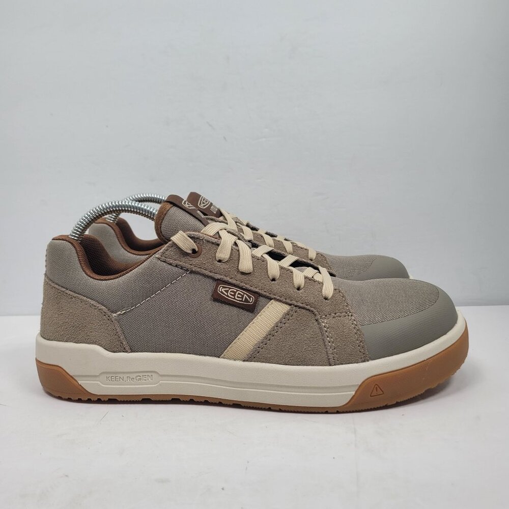 Keen Kenton Utility Mens Brindle/Gum Work Carbon-Fiber Toe Shoes US Size 9D NWOT